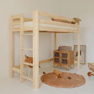 Halfhoog bed 90×200 lattenbodem inclusief Anaëlle Bois Halfhoog bed 90×200 lattenbodem inclusief Anaëlle Bois