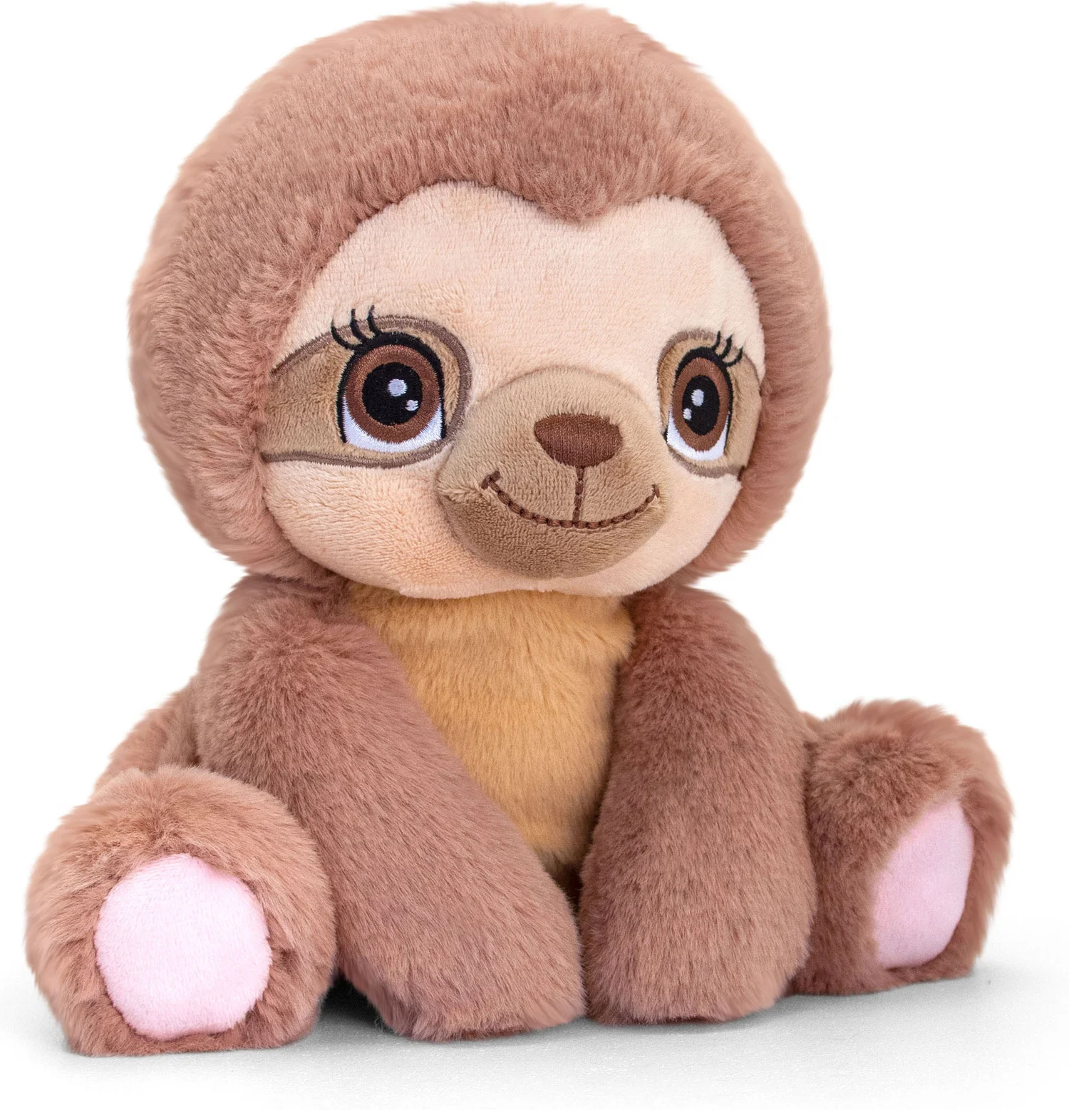 Keel Toys knuffel luiaard bruin H 16 cm