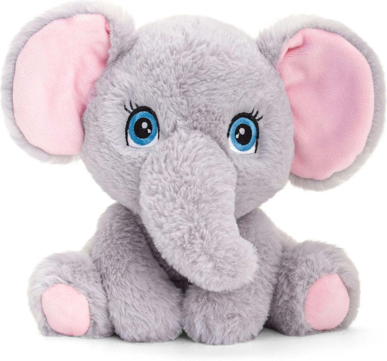 Keel Toys knuffel olifant grijs H 16 cm