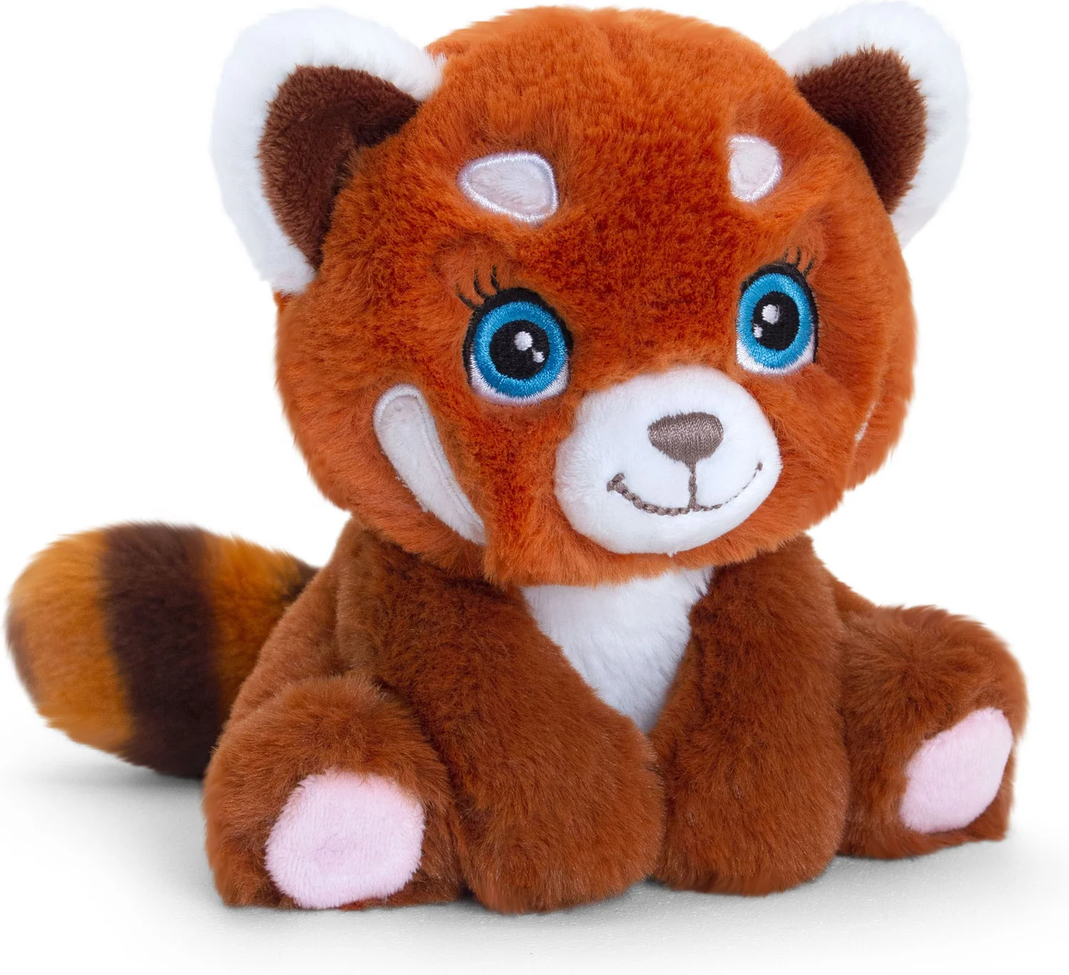 Keel Toys knuffel rode panda bruin / rood H 16 cm