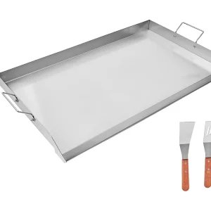 Grillplaat, SucceBuy RVS BBQ Bakplaat 910 x 525 mm Grillplaat, SucceBuy RVS BBQ Bakplaat 910 x 525 mm