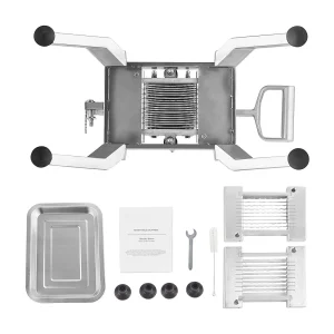 Handmatige Snijmachine SucceBuy 6,35 mm/12,7 mm, Tomatsnijder, Roestvrij Staal en Aluminiumlegering Handmatige Snijmachine SucceBuy 6,35 mm/12,7 mm, Tomatsnijder, Roestvrij Staal en Aluminiumlegering