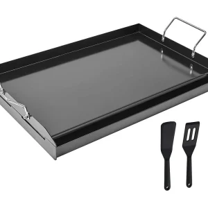 Grillplaat, SucceBuy Carbon Steel Bakplaat 605 x 360 mm Zwart Grillplaat, SucceBuy Carbon Steel Bakplaat 605 x 360 mm Zwart