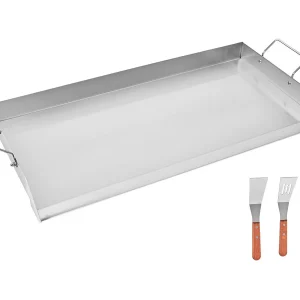 Grillplaat, SucceBuy RVS BBQ Bakplaat 809 x 370 mm Grillplaat, SucceBuy RVS BBQ Bakplaat 809 x 370 mm