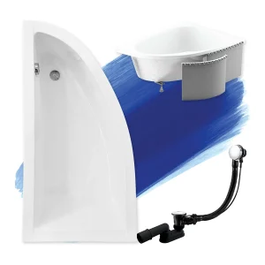 Hoekbad PRAKTIKA 150×70 links met piepschuim bekleding | Afvoer & poten GRATIS! Hoekbad PRAKTIKA 150×70 links met piepschuim bekleding | Afvoer & poten GRATIS!