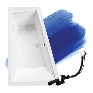 Hoekbad INTIMA 180×125 links | Afvoer &amp; voeten GRATIS!