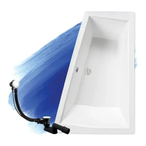 Hoekbad INTIMA 180×125 rechts | Afvoer &amp; poten GRATIS!