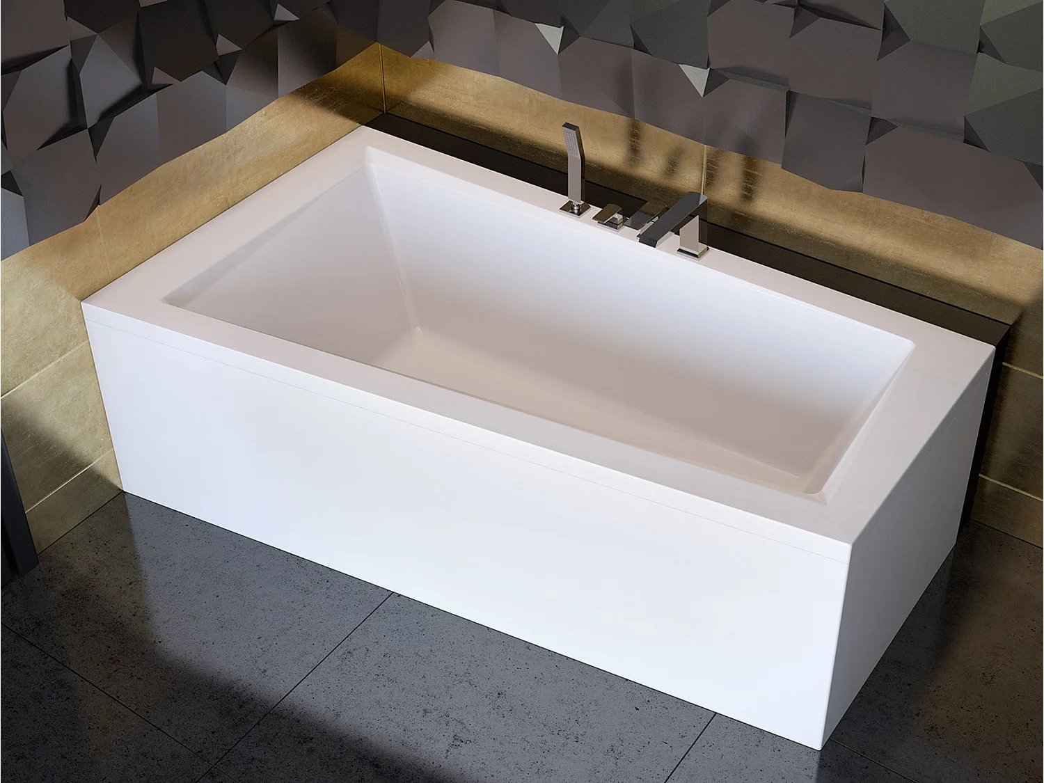 Hoekbad INTIMA 150x85 links | Afvoer & poten GRATIS!