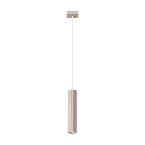 Hanglamp Karbon minimalist van – 1 lichtbronnen – L.8 x H.118 cm – taupe Hanglamp Karbon minimalist van – 1 lichtbronnen – L.8 x H.118 cm – taupe