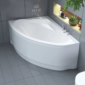 Hoekbad MAREA 160×100 links met acrylschort | Afvoer & poten GRATIS! Hoekbad MAREA 160×100 links met acrylschort | Afvoer & poten GRATIS!