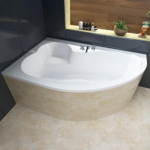 Hoekbad MEGA 160×105 links met piepschuim bekleding | Afvoer & voeten GRATIS! Hoekbad MEGA 160×105 links met piepschuim bekleding | Afvoer & voeten GRATIS!