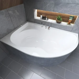 Hoekbad DORA 170×110 links met piepschuim bekleding | Afvoer & voeten GRATIS! Hoekbad DORA 170×110 links met piepschuim bekleding | Afvoer & voeten GRATIS!