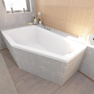Hoekbadkuip SELENA 150×90 links met piepschuim bekleding | Afvoer & poten GRATIS! Hoekbadkuip SELENA 150×90 links met piepschuim bekleding | Afvoer & poten GRATIS!