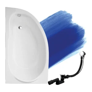 Hoekbad MIKI 145×85 links | Afvoer & voeten GRATIS! Hoekbad MIKI 145×85 links | Afvoer & voeten GRATIS!