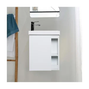 HAMPTON witte hars wandwastafelmeubel HAMPTON witte hars wandwastafelmeubel