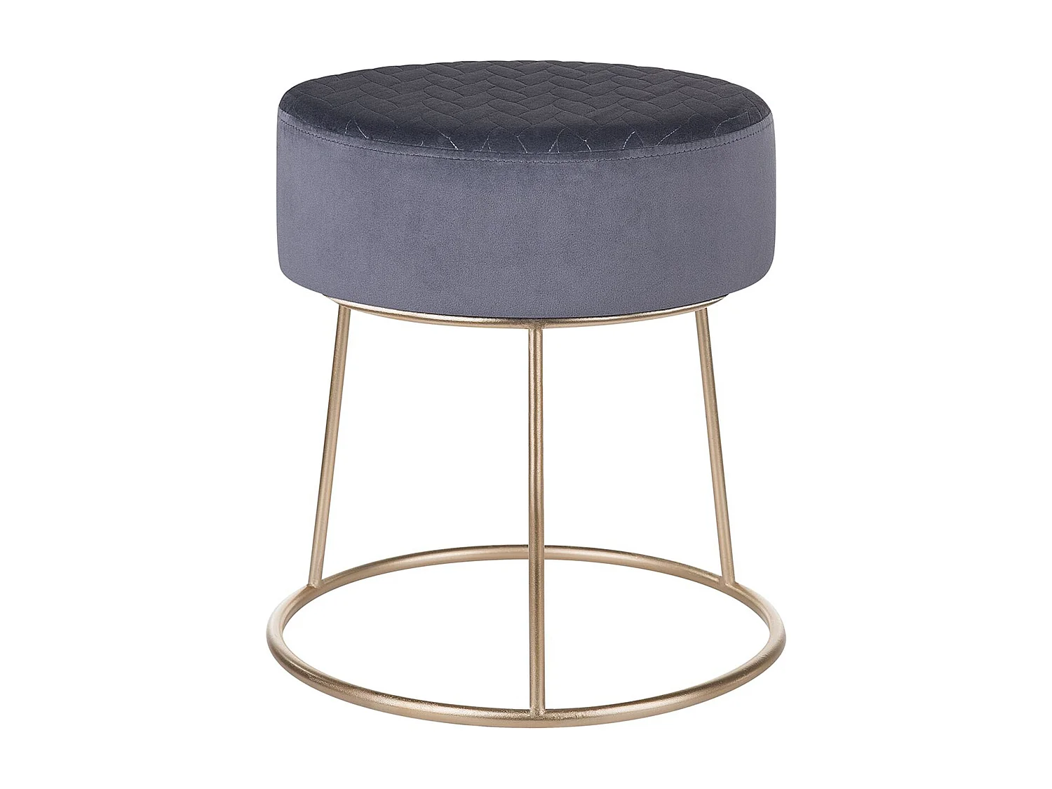 Hocker fluweel donkergrijs DELCO