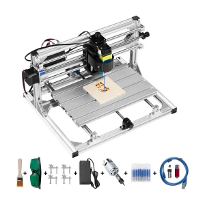 Graafmachine, SucceBuy 3 Assen CNC Gravure Kit 3018 DIY met 500 mW Laser, Freesmachine voor Hout, PCB