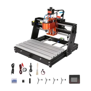 Graafmachine, SucceBuy CNC Router Machine 3 Assen 120 W, GRBL Besturing, Gravure op Hout