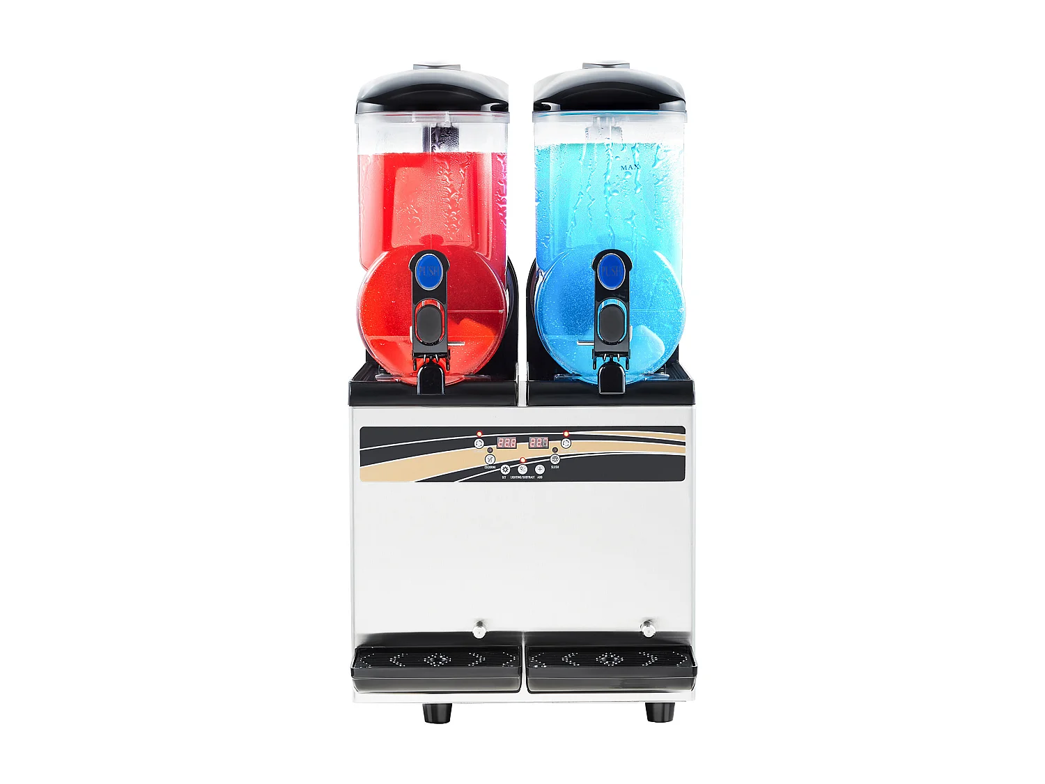 Granietmachine SucceBuy, 2 Reservoirs van 15 L, RVS, Verkoopmachine voor Koude Dranken, voor Huis, Restaurants, Cafés, Bars