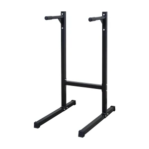 Heavy Dip Bar, multifunctioneel trainingsstation, versterkt staal, zwart, met schuimrubberen handgrepen (101 x 67,3 x 135,9 cm) Heavy Dip Bar, multifunctioneel trainingsstation, versterkt staal, zwart, met schuimrubberen handgrepen (101 x 67,3 x 135,9 cm)