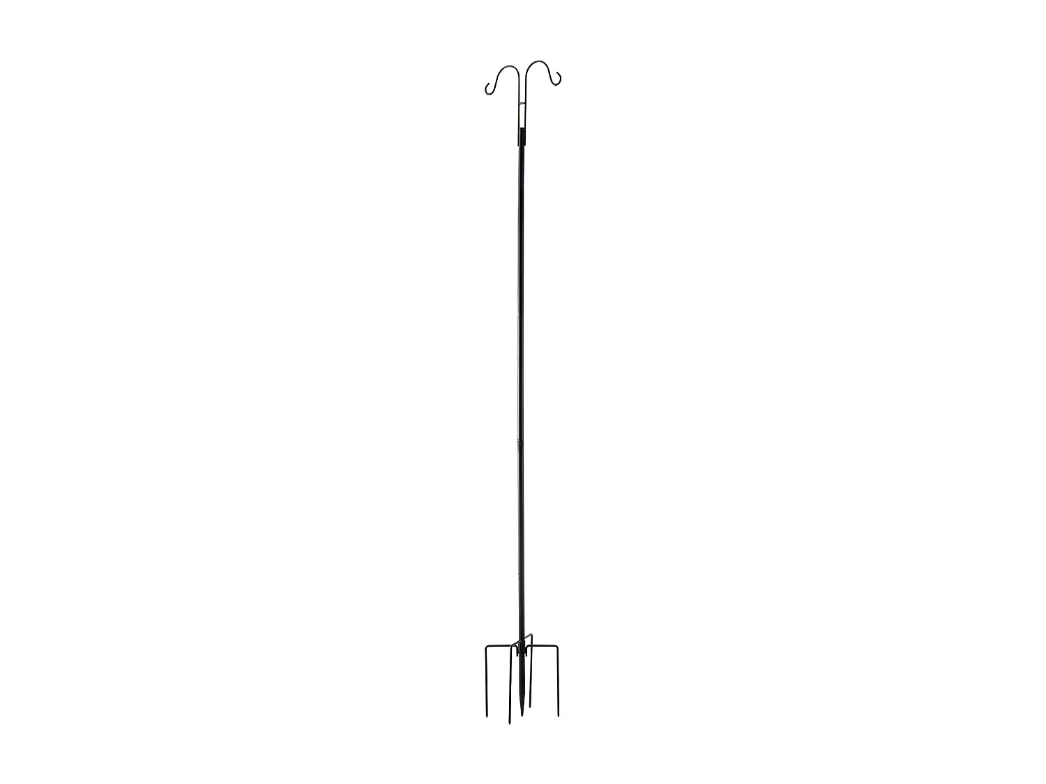 Herdershaak SucceBuy, Herdershaakken van 195 cm, Dubbele Tuinhaakken voor Lantaarnpaal, 1,9 cm Dikke Haken voor Het Ophangen van Kolibrievoeders,Plantenmanden