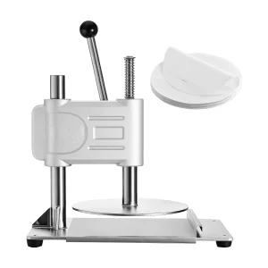 Handmatige Deegpers SucceBuy, 24 cm Plaatdiameter, RVS Pizzapers, met Handvat en 100 Vellen Bakpapier, voor Cafés Handmatige Deegpers SucceBuy, 24 cm Plaatdiameter, RVS Pizzapers, met Handvat en 100 Vellen Bakpapier, voor Cafés