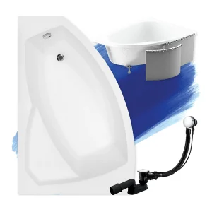 Hoekbadkuip RIMA 170×110 links met piepschuim bekleding | Afvoer & poten GRATIS! Hoekbadkuip RIMA 170×110 links met piepschuim bekleding | Afvoer & poten GRATIS!
