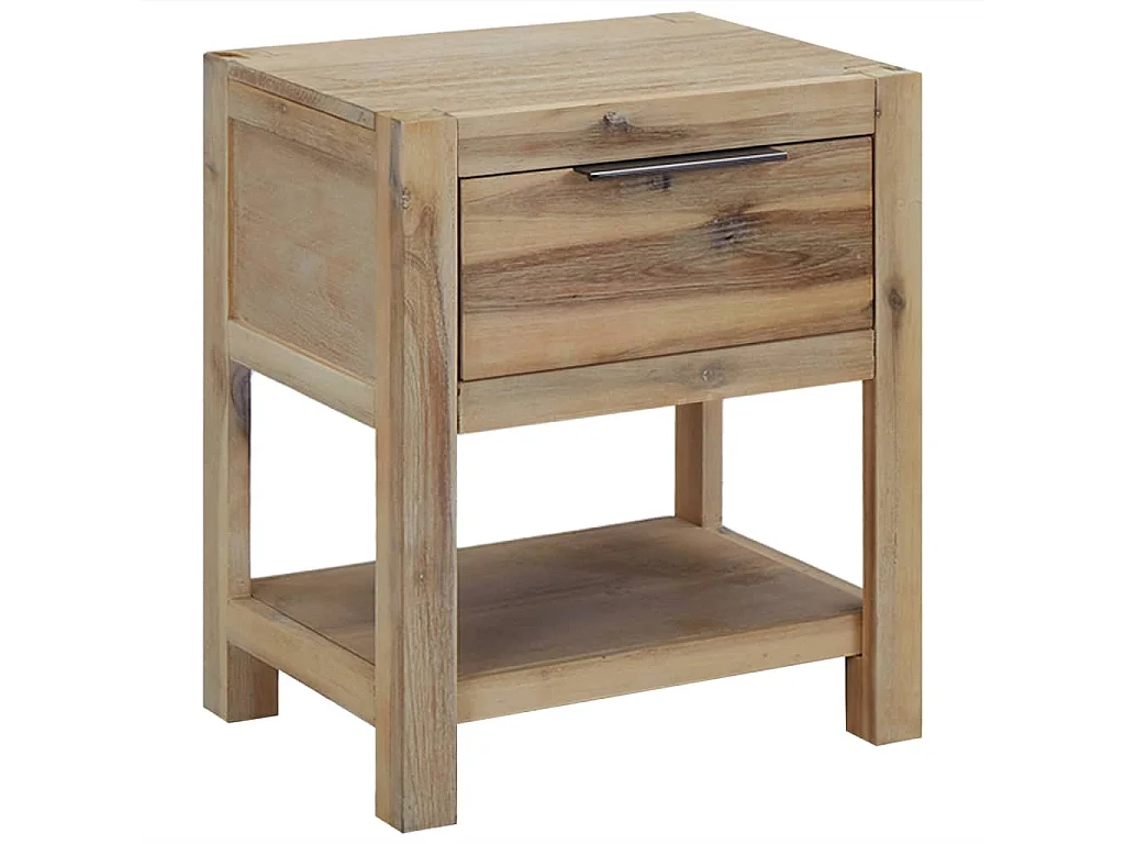 Griffin Nachtkastje met lade 40x30x48 cm massief acaciahout