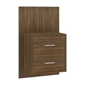 Gouda Nachtkastje wandgemonteerd bruin eikenkleur Gouda Nachtkastje wandgemonteerd bruin eikenkleur