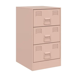 Hereford Nachtkastje 34,5x39x62 cm staal roze Hereford Nachtkastje 34,5x39x62 cm staal roze