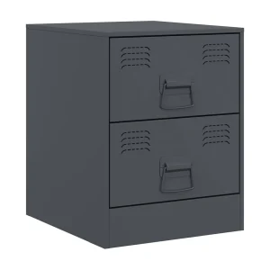 Groton Nachtkastje 34,5x39x44 cm staal antracietkleurig Groton Nachtkastje 34,5x39x44 cm staal antracietkleurig