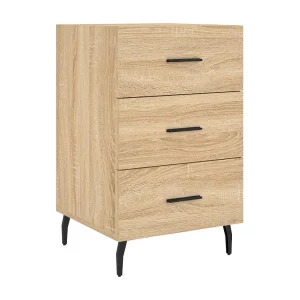 Hansa  Nachtkastje 40x40x66 cm bewerkt hout sonoma eikenkleurig