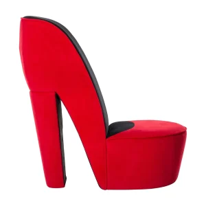 Hakstoel fluweel rood Hakstoel fluweel rood