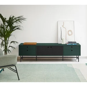 Groene tv-standaard 180×40 cm Groene tv-standaard 180×40 cm