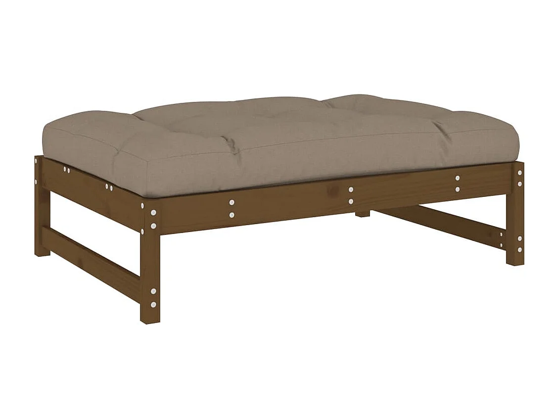 Helyndra Tuinvoetenbank 120x80 cm massief grenenhout honingbruin