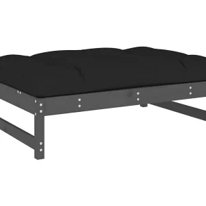 Helyndra  Tuinvoetenbank 120×80 cm massief grenenhout grijs