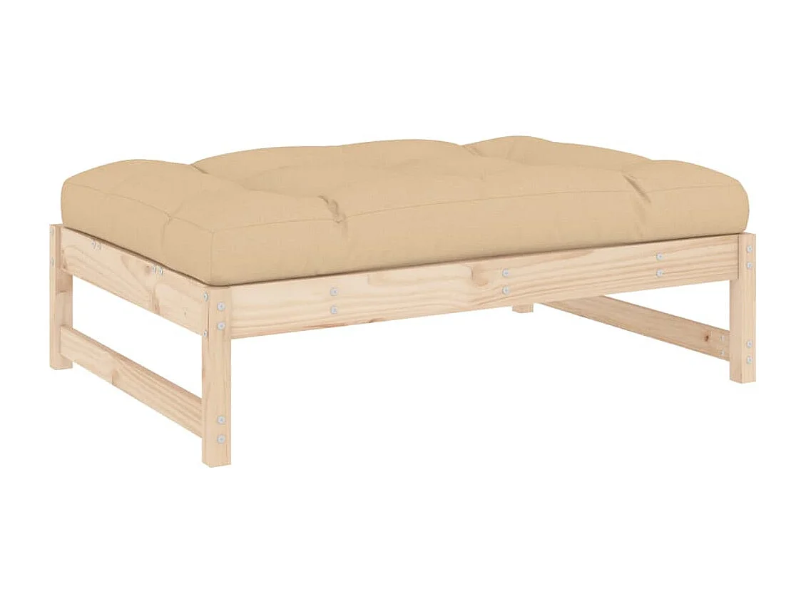 Helyndra Tuinvoetenbank 120x80 cm massief grenenhout