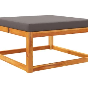 Hodsager Tuinvoetenbank met kussen 65x65x29 massief acaciahout Hodsager Tuinvoetenbank met kussen 65x65x29 massief acaciahout