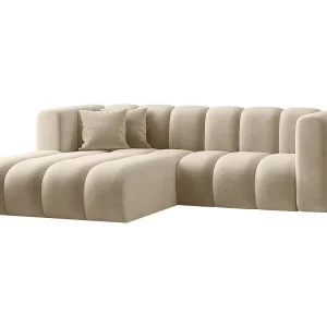Hoekbank, L-vormig, Sofa Grand modulaire stof Salvador Beige Links