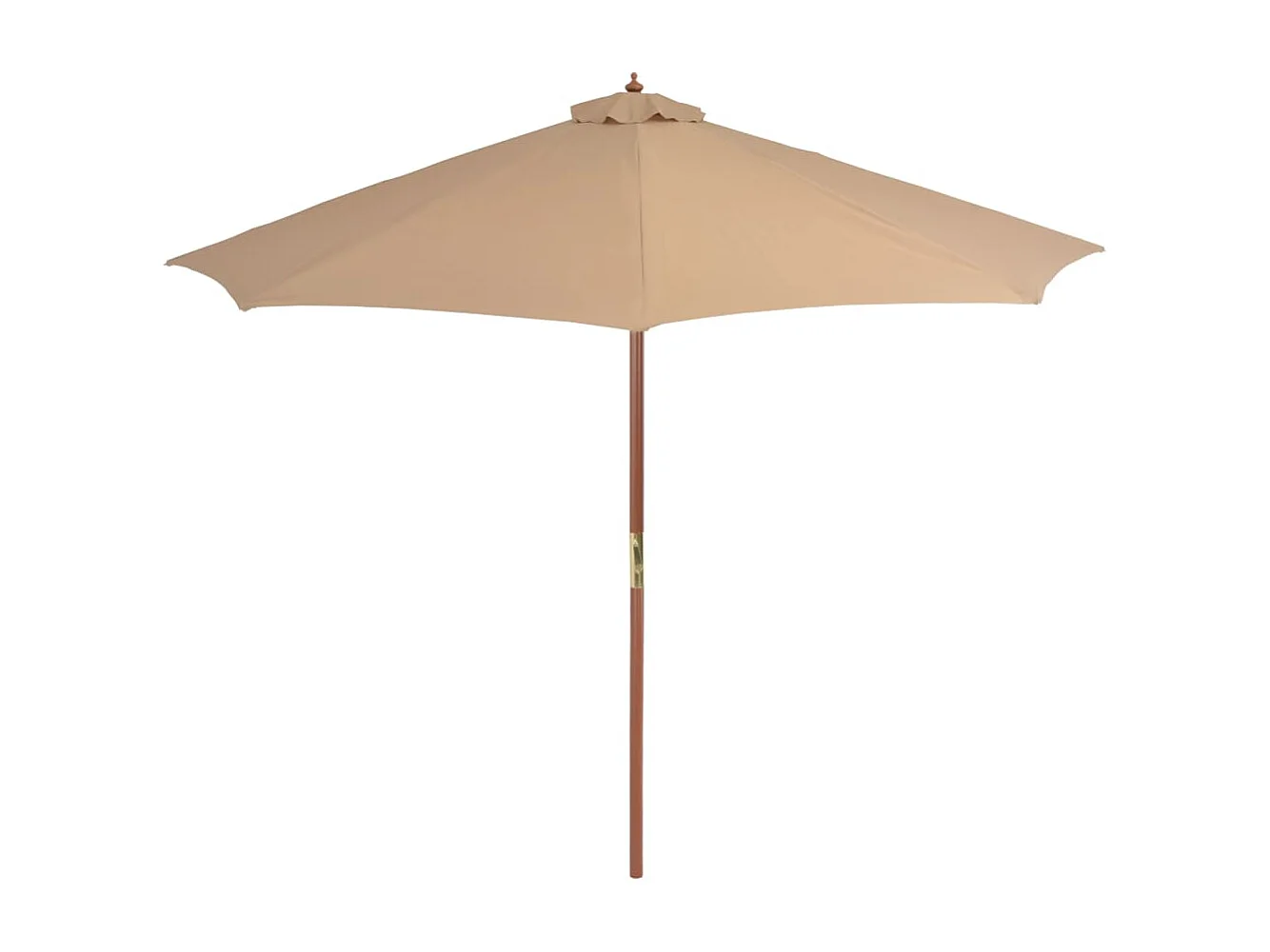 Highlands Ranch Parasol met houten paal 300 cm taupe