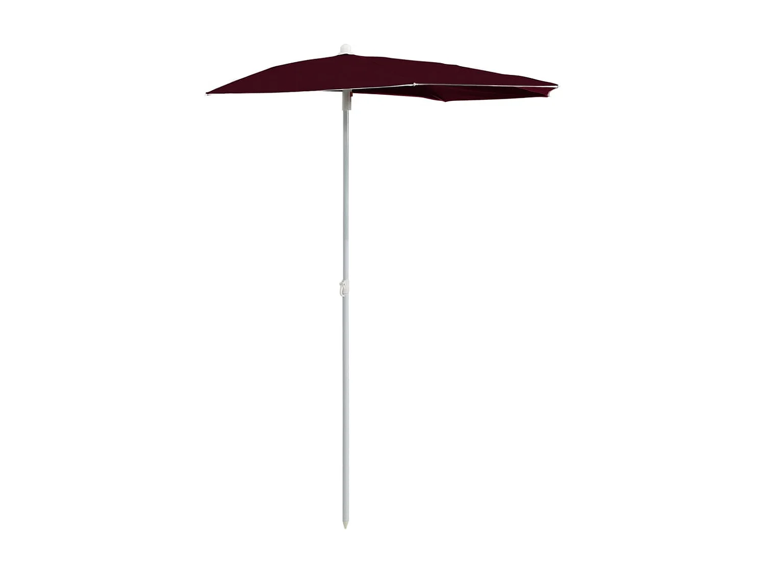 Hancock Parasol half met paal 180x90 cm bordeauxrood