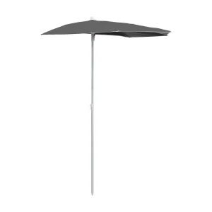 Hancock  Parasol half met paal 180×90 cm antracietkleurig