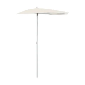Hancock  Parasol half met paal 180×90 cm zandkleurig
