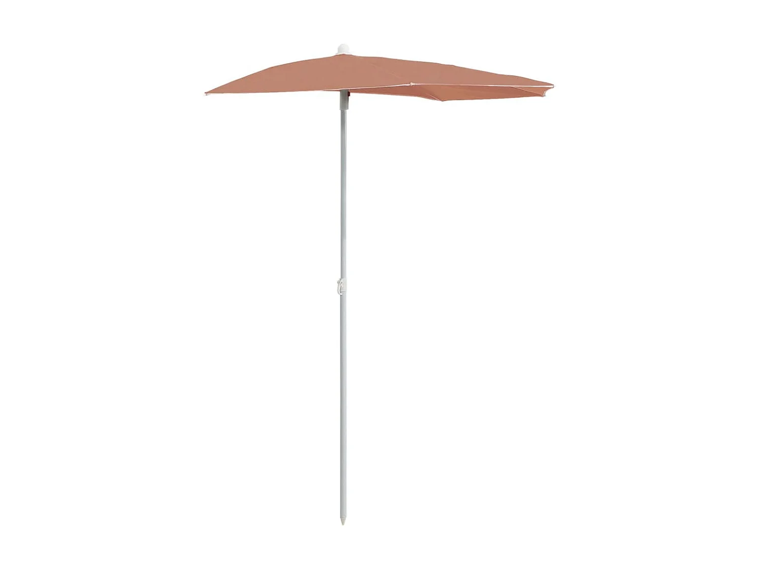 Hancock Parasol half met paal 180x90 cm terracottakleurig