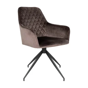 Robel lichtgrijze stoffen stoel en metalen poten met houteffect – Set van 2-Kleur Bruin Robel lichtgrijze stoffen stoel en metalen poten met houteffect – Set van 2-Kleur Bruin