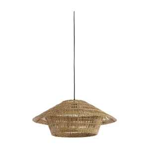Hanglamp OWANA – Ø64×26 cm – Bruin