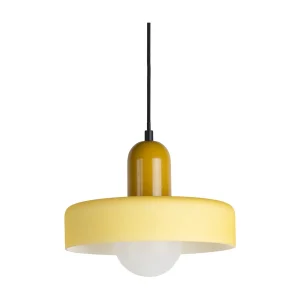 Hanglamp Opaco Grato – 25x25x23 cm – Geel
