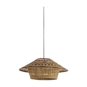 Hanglamp OWANA – Ø64×26 cm – Bruin