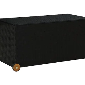 Hallfast  Tuinbox 120x65x61 cm poly rattan zwart
