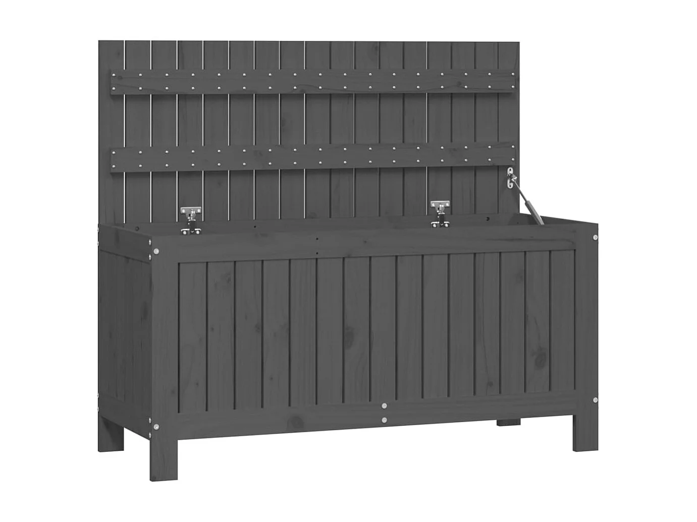 Hara Tuinbox 115x49x60 cm massief grenenhout grijs